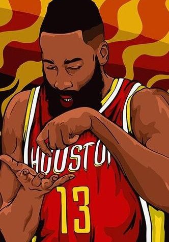 James Harden Basketball Paint By Numbers