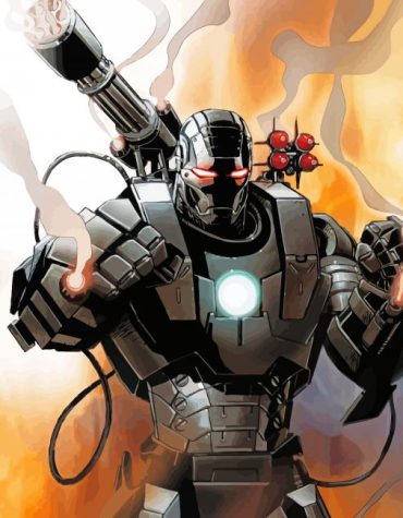 Marvel's War Machine Paint By Numbers