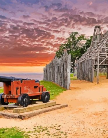 Sunset View at Jamestown Paint By Numbers