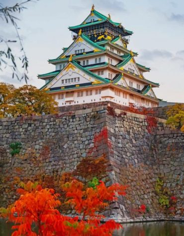 Osaka Castle Architectural Paint By Numbers