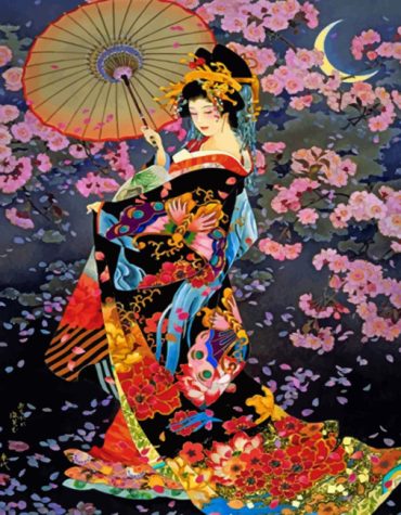 Geisha Beauty Paint By Numbers