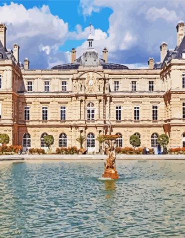 Jardin Du Luxembourg Paris Views Paint By Numbers