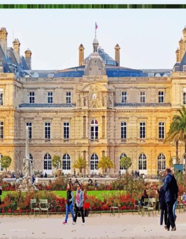 Jardin Du Luxembourg Paris Paint By Numbers