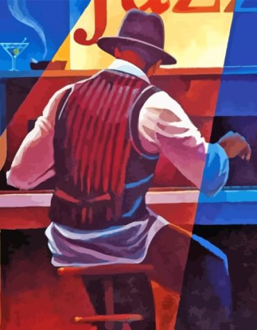 Abstract Jazz Musicians Paint By Numbers