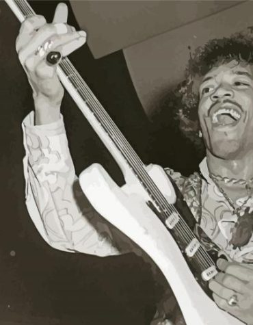 Jimi Hendrix Iconic Guitarist Paint By Numbers