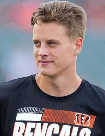 Joe Burrow Quarterback Paint By Numbers