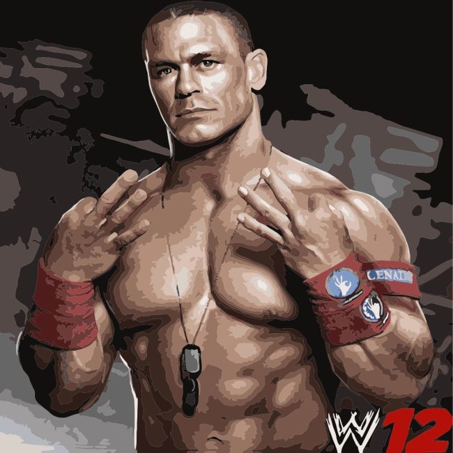 John Cena WWE Wrestling Paint By Numbers