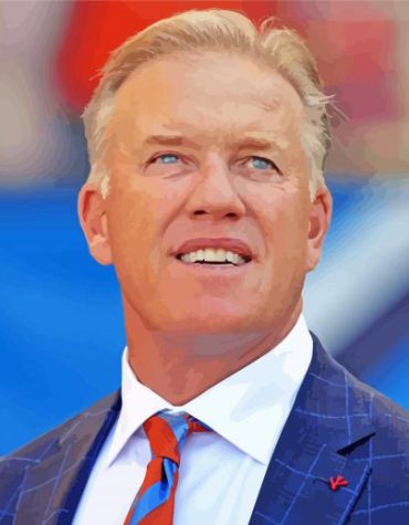 John Elway Football Legend Paint By Numbers