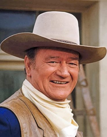 Hollywood Cowboy Legend John Wayne Paint By Numbers