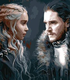 Jon and Daenerys Christmas Paint By Numbers