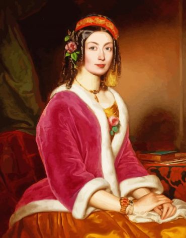 Vintage Ladies Jozsef Borsos Paint By Numbers