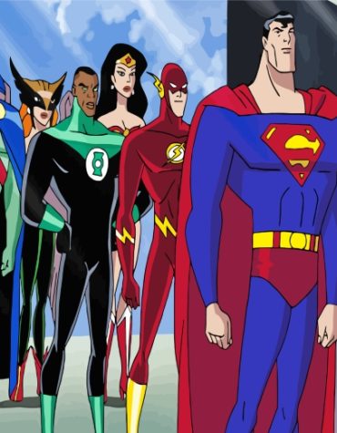 Justice League Superheroes Paint By Numbers