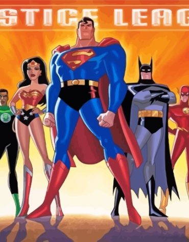 Justice League Action Paint By Numbers