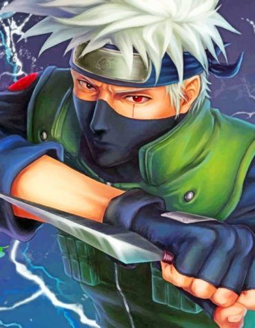 Kakashi Hatake Manga Paint By Numbers