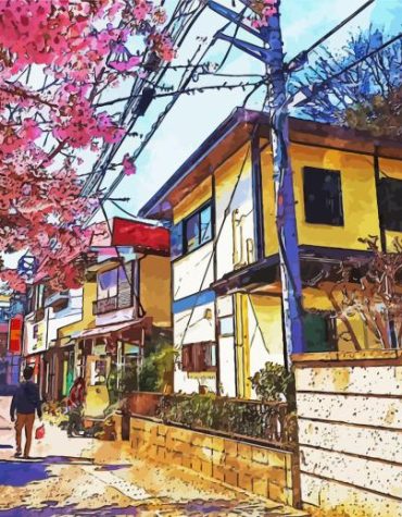 Historic Kamakura Architecture Paint By Numbers