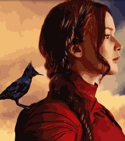 Katniss Everdeen Movie Icon Paint By Numbers