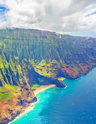 Kauai Beach Seascape Paint By Numbers