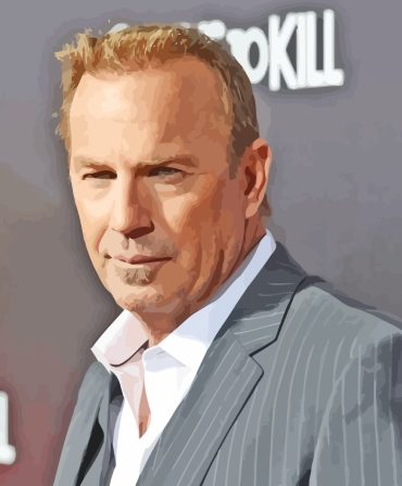 Kevin Costner Movie Icons Paint By Numbers