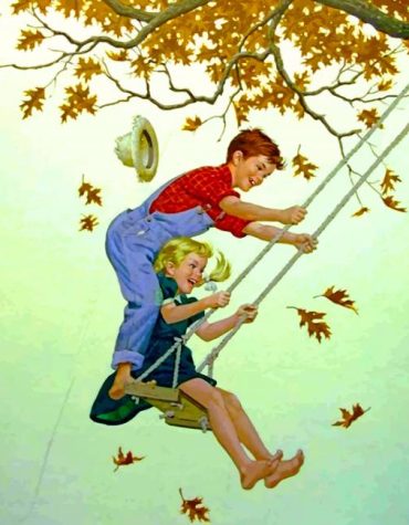 Kids Swinging Fun Paint By Numbers