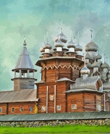 Kizhi Island Landmarks Paint By Numbers