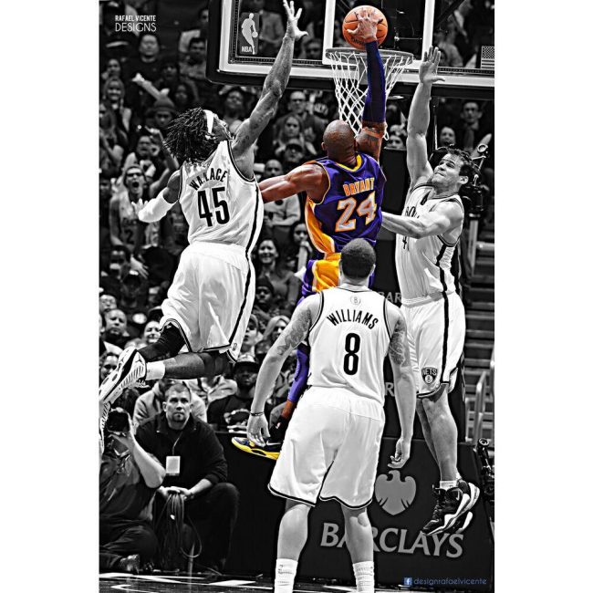 Kobe Bryant Famous Dunk Paint By Numbers