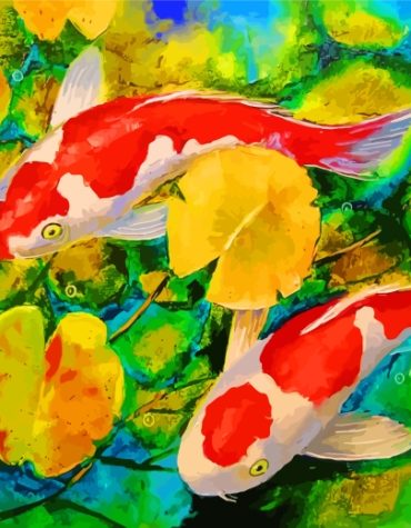 Koi Fish Paint By Numbers