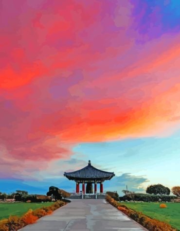 Korean Bell Los Angeles Sunset Paint By Numbers
