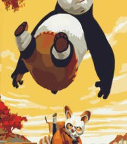 Kung Fu Panda Animated Paint By Numbers