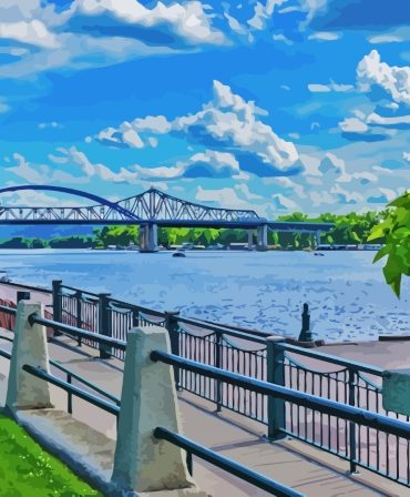La Crosse Riverside Park Scenes Paint By Numbers