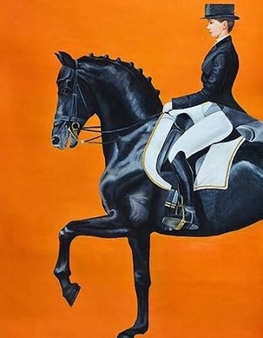 Royal Black Horse Paint By Numbers