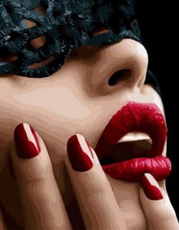 Red Lips Woman Paint By Numbers