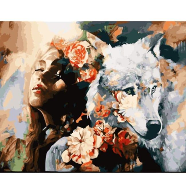 Lady Wolf Arts Paint By Numbers