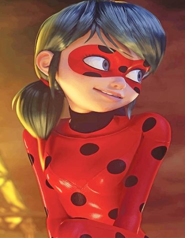 Lady Pug Cartoon Paint By Numbers