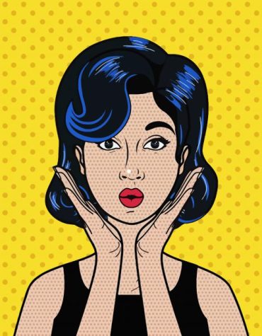 Black Haired Woman Pop Art Paint By Numbers