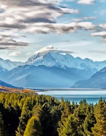 Lake Tekapo Scenic Paint By Numbers