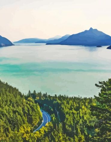 Lake Burton Nature Scene Paint By Numbers