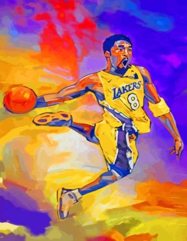 Lakers Basketball Star Paint By Numbers