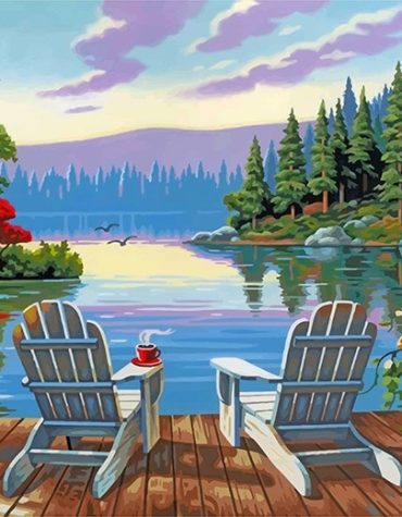 Lakeside Serenity Paint By Numbers