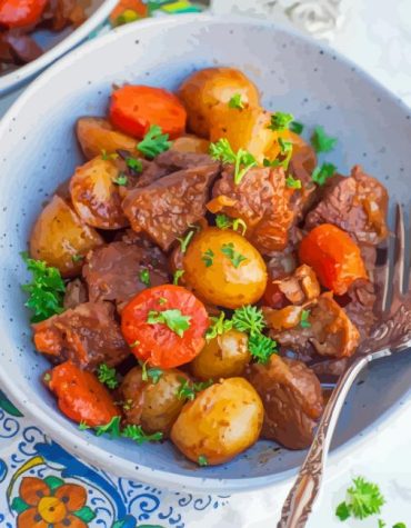 Savoring a Classic Lamb Roast Paint By Numbers