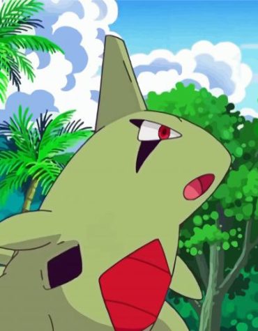 Larvitar Anime Style Paint By Numbers