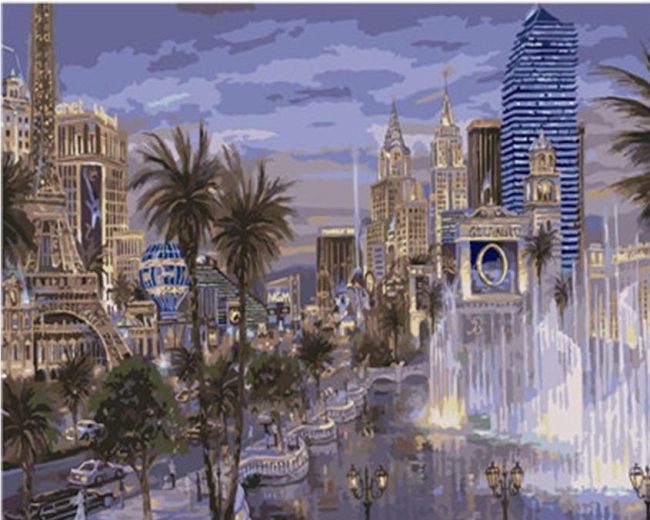 Las Vegas Cityscape Paint By Numbers