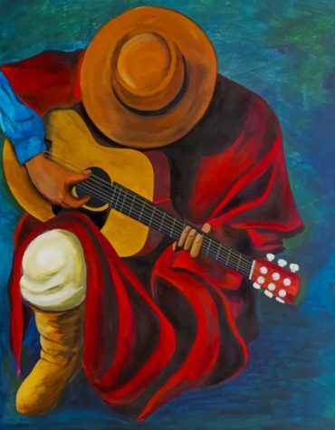 Latino Guitarist Paint By Numbers