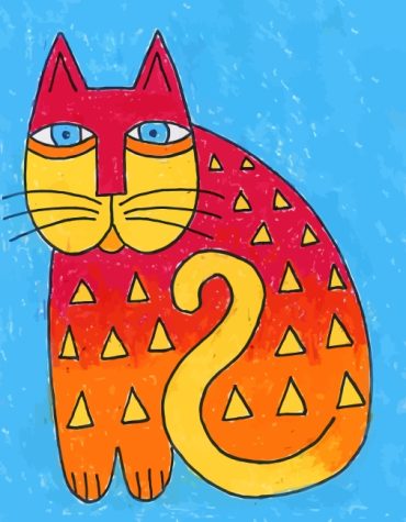 Laurel Burch Fat Cat Paint By Numbers