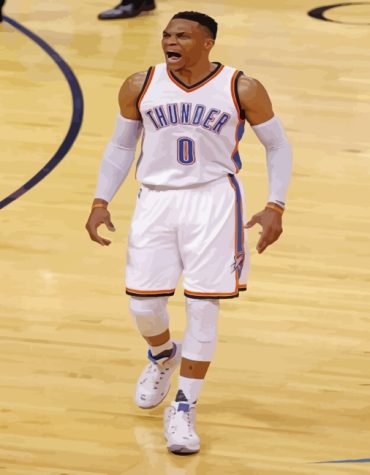 Legendary Russell Westbrook Basketball Paint By Numbers