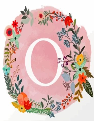 Colorful Letter O Paint By Numbers