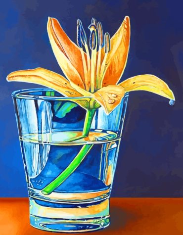 Lily Glass Art Paint By Numbers