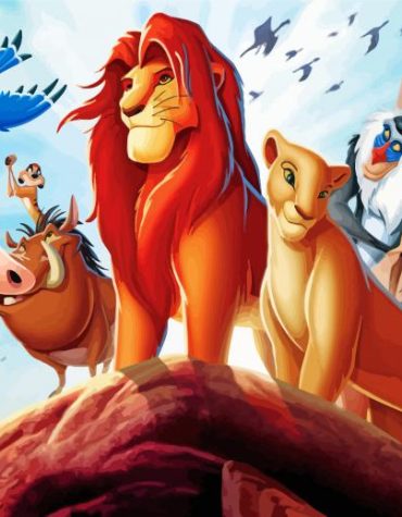 Lion King Animation Paint By Numbers