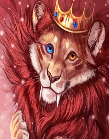 Lion King Regal Crown Paint By Numbers