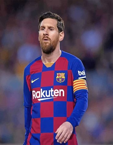 Messi Barcelona Football Paint By Numbers