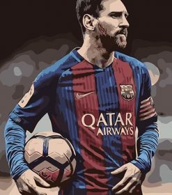 Lionel Messi Soccer Legend Paint By Numbers